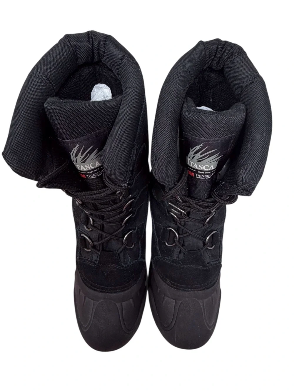 Itasca Cedar II Black leather winter snow boots 6542845 men’s size 7 EUC